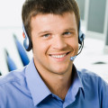 Service Tech Male Support Technician With Headset