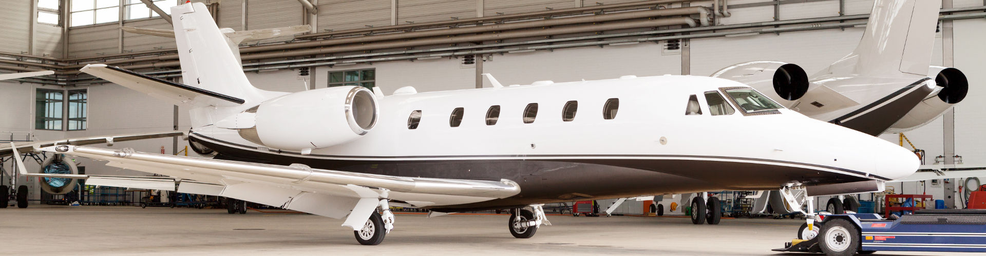 private jet charter merchant account in hanger