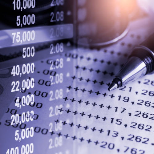 Stock Market Or Forex Trading Graph And Candlestick Chart Suitab